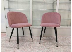 Стул на металлокаркасе Gabi 1 бежевый / черный с серебряными наконечниками фото покупателя 92