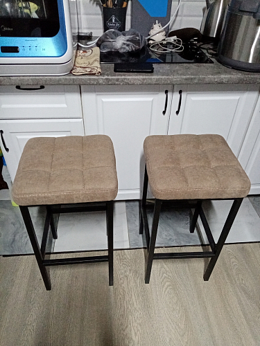 Барный стул Лофт линкольн белый / белый матовый фото покупателя 145