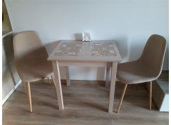 Стул на металлокаркасе Lilu темно-бежевый / белый фото покупателя 104