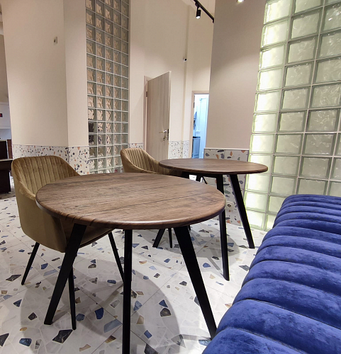 Деревянный стол SHT-TU9/80 МДФ прозрачный лак / дуб сонома светлый фото покупателя 1