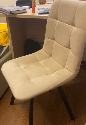 Комплект стульев Чилли 4 шт темно-серый / черный фото покупателя 190