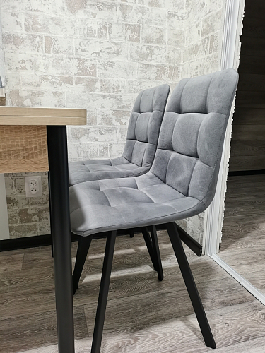 Стул на металлокаркасе Чилли черный / зеленый фото покупателя 1016