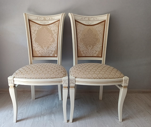 Деревянный стул Mariano линур блекл комби / слоновая кость фото покупателя 3