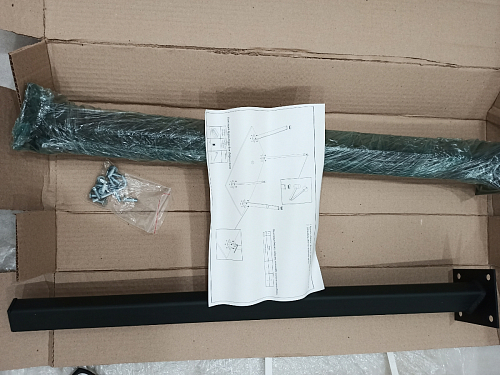 Стол Тринити Лофт 120 32 мм бетон / черный матовый фото покупателя 53