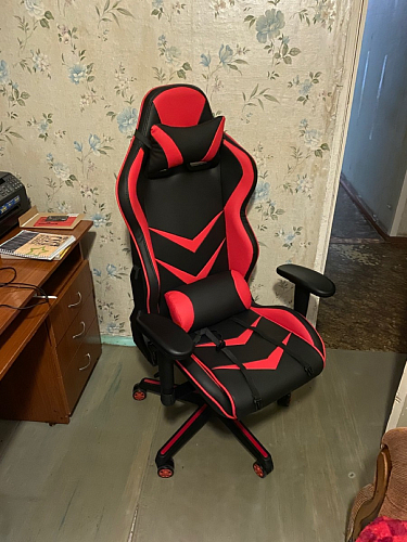 Компьютерное кресло Racer черный / красный / бежевый фото покупателя 18