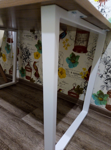 Стол Лота Лофт 140 25 мм черный матовый / бетон фото покупателя 78