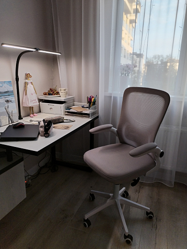 Компьютерное кресло Konfi dark gray / pink / white фото покупателя 183