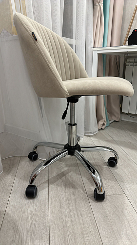 Компьютерное кресло Melody/Мелоди молочное фото покупателя 77