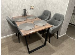 Стол Лота Лофт 140 25 мм юта / белый матовый фото покупателя 705