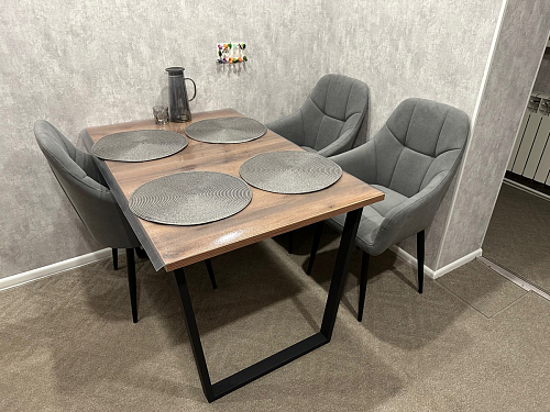 Деревянный стол Лота Лофт 120х75 белый матовый / дуб крафт золотой фото покупателя 705