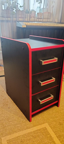 Тумба Ханна черная / красная  - Уцененный экземпляр фото покупателя 115