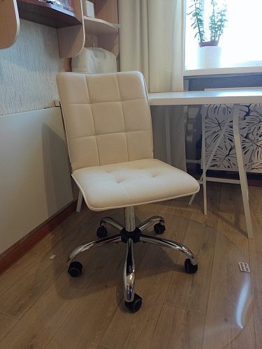 Компьютерное кресло One/Ван флок бежевый 7 фото покупателя 55