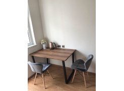 Стол Лота Лофт 140 25 мм юта / белый матовый фото покупателя 597