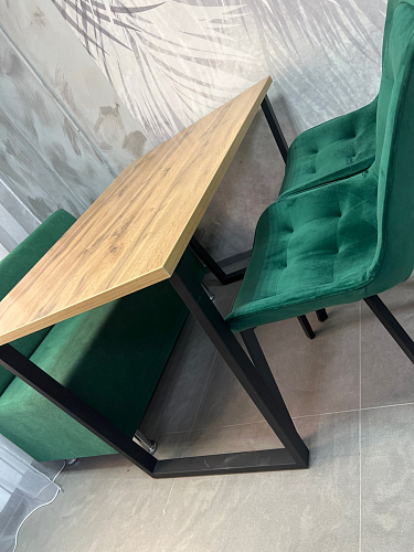 Деревянный стол Лота Лофт 120x75 дуб крафт табачный / черный матовый фото покупателя 836