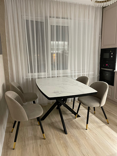 Стул на металлокаркасе Gabi 1 light purple / black фото покупателя 284