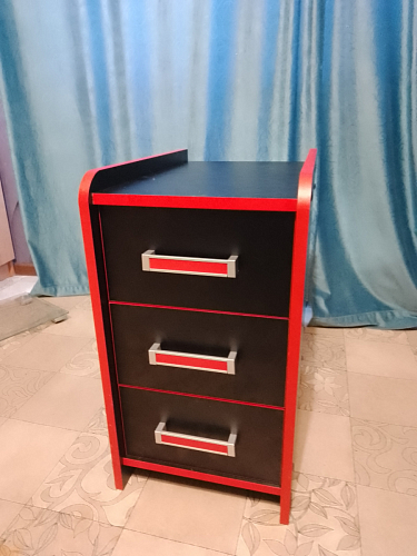 Тумба Ханна черная / красная - Уцененный экземпляр фото покупателя 15