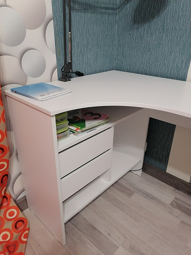 Письменный стол СПм-25 левый дуб сонома фото покупателя 85