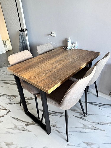 Стул на металлокаркасе Седа К кирпичный / черный фото покупателя 285