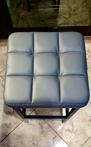 Барный стул Лофт микровелюр катания изумруд / черный матовый фото покупателя 149