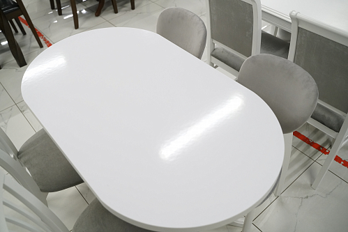 Деревянный стол Адней глянец белый из шоурума 2