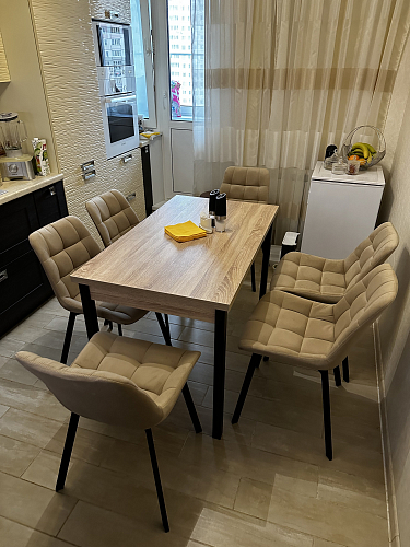 Стул на металлокаркасе Челси бирюзовый / черный фото покупателя 21