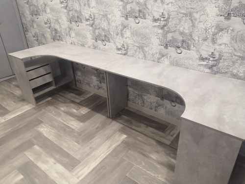 Письменный стол СПм-25 левый белый  - Уцененный экземпляр фото покупателя 50