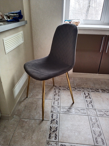 Стул на металлокаркасе Dabl 01 champagne / gold фото покупателя 51