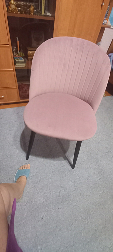 Стул на металлокаркасе Gabi latte / gold / black фото покупателя 435