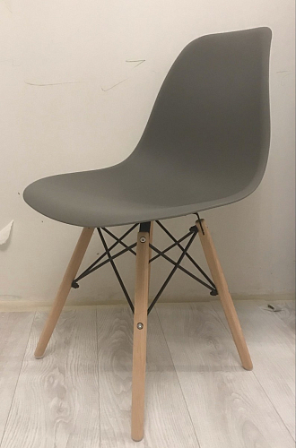 Пластиковый стул Eames PC-015 серо-голубой / дерево фото покупателя 44