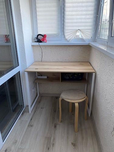 Письменный стол Клер Лофт черный матовый / бетон фото покупателя 3