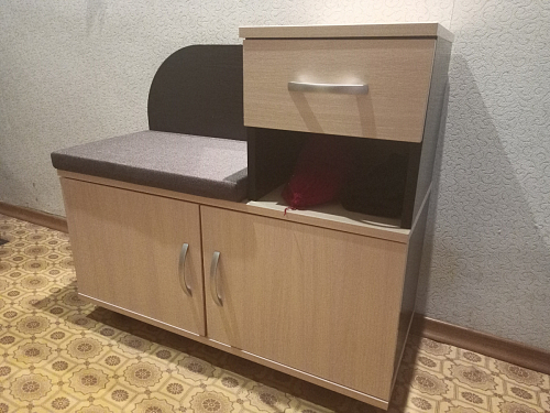 Обувница Аврора дуб млечный / венге фото покупателя 94