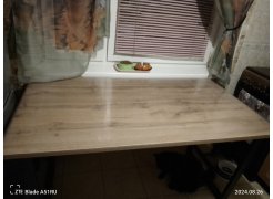 Стол Лота Лофт 140 25 мм черный матовый / бетон фото покупателя 447