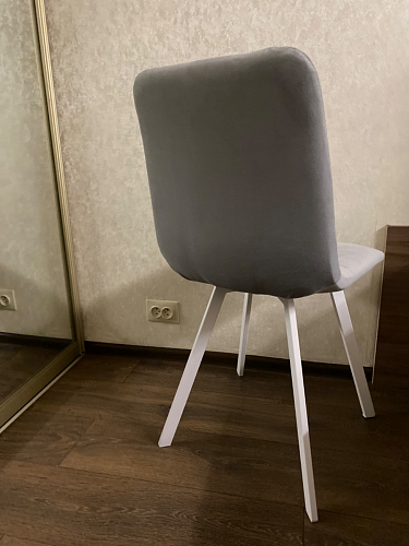 Стул на металлокаркасе Чилли черный / зеленый фото покупателя 656