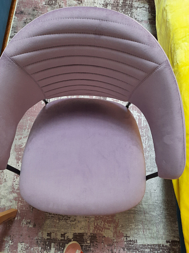 Стул на металлокаркасе Рансол синий / черный глянец фото покупателя 12