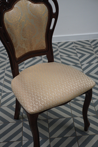 Кресло Bronte молочный с патиной из шоурума 7