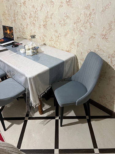 Стул на металлокаркасе Kora light purple / black фото покупателя 362