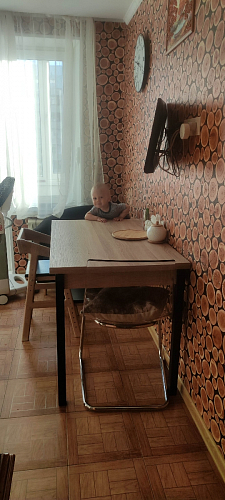 Стол Оригон файерстоун / черный матовый фото покупателя 2