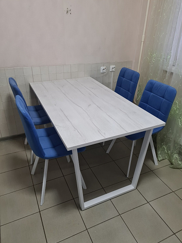 Стул на металлокаркасе Чилли К черный / зеленый фото покупателя 524