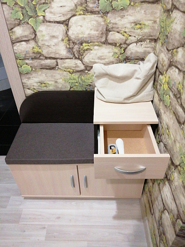 Обувница Аврора дуб млечный / венге фото покупателя 4