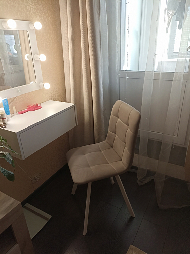 Стул на металлокаркасе Чилли К кирпичный / черный фото покупателя 85