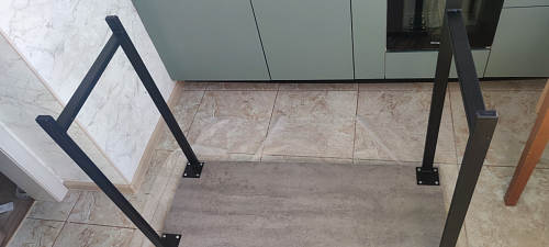 Барная стойка Дилан Лофт 120х40х90 бетон светлый фото покупателя 66