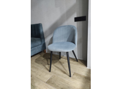 Стул на металлокаркасе Gabi 1 gray / black фото покупателя 851