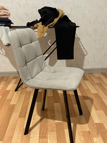 Комплект стульев Чилли 4 шт темно-серый / черный фото покупателя 523