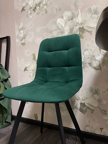 Стул на металлокаркасе Чилли бирюзовый / черный фото покупателя 1432