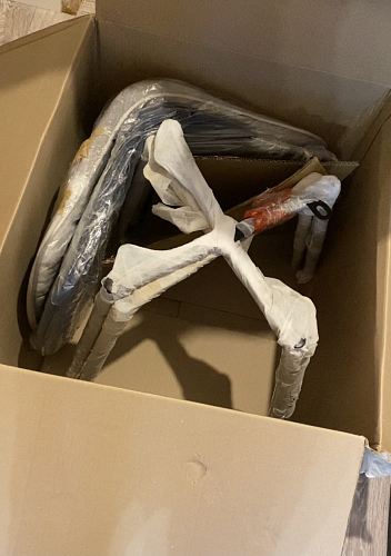 Стул на металлокаркасе Capri dark beige / white фото покупателя 130