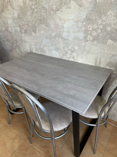 Стол Лота Лофт 120 32 мм бетон / черный матовый фото покупателя 57