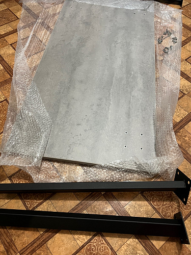 Стол Тринити Лофт 120 32 мм дуб галифакс табако / черный матовый фото покупателя 497