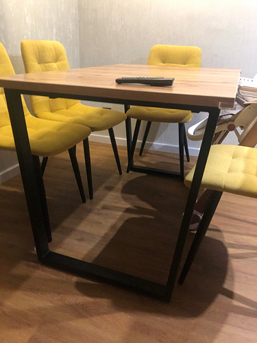 Стол раскладной Лота Лофт 120 25 мм юта / черный матовый фото покупателя 64