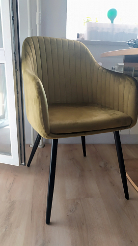 Стул на металлокаркасе Slam champagne фото покупателя 10