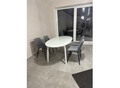 Стул на металлокаркасе Седа К крутящийся светло-серый  / белый фото покупателя 163